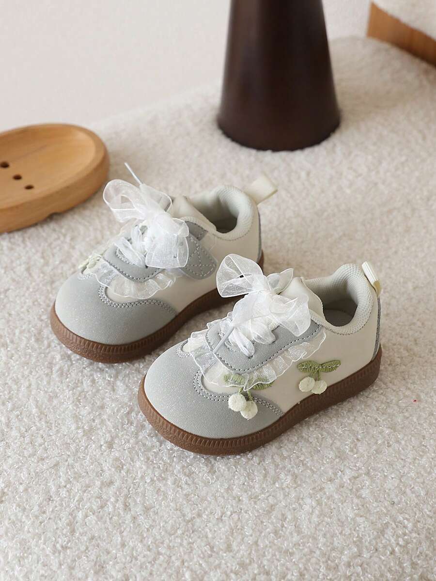 1 Paio di Scarpe Morbide Antiscivolo per Bambine Primavera/Estate, Scarpe per Neonati Stile Coreano Versatili