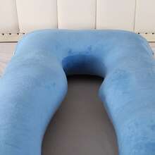 1 件 U 型孕妇枕，柔软毛绒哺乳枕，放松枕，床上用品，家居