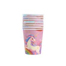Rainbow Unicorn Happy Birthday Disposable Plates, Napkins, Cups - Party Supplies For 30 Guests, Disposable Paper Plates Suitable For Birthday, Wedding, Party, Family Picnic - Multicolor - View 12