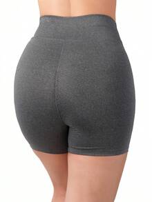 Kit 3 Premium Fitness Shorts High-Rise Women's Gym Bermuda Shorts - 彩色 - 查看 8