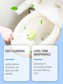 2pcs Toilet Cleaner, Fragrant Stain Removal & Glaze Maintenance Cleaner, Suitable For Hotel & Home Bathroom - Multicolor - View 5