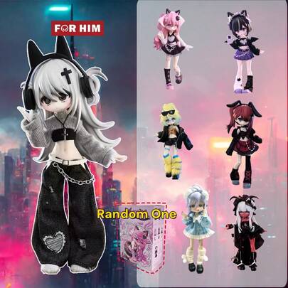 "Ten Thousand Escape Plans" BJD Surprise Blind Box, Movable Joint Doll, Dress-Up Toy, Mystery Box, Holiday Gift, Surprise Gift.Blind Box/Boxes,Surprise Box/Boxes (Random 1 Box)