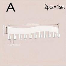 壁挂式项链收纳架，壁挂式项链珠宝展示架（白色、黑色） - 彩色 - 查看 11