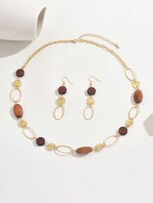 Collar de Cruz de Acero Inoxidable con Circonita, para Uso Diario de Mujeres - Oro 2 - Ver 6