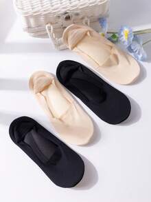 1/3 Pairs Of Business And Leisure Women Wear Socks With High Heels, Breathable Invisible Socks, Women's Boat Socks That Do Not Fall Off The Heel, And Socks That Relieve Foot Fatigue.Large Socks - Multicolor - View 12