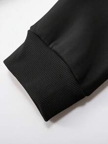 Custom Women's Short Jacket For Fall,Fall Clothes For Women,Winter Clothes For Women,Halloween Clothes Women,Flocked Print, Half-Zip Stand Collar. Casual Black Outerwear,Perfect For Going Out, Shopping, Holidays, Parties, Gatherings Or Travel.