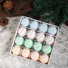 16pcs Premium Holiday Decorative Balls, 2.36 Inch Handcrafted Ornament Balls, Upgraded Craftsmanship, Macaron Colors Suitable For Christmas, Wedding, Party, Home Decor, Christmas Tree Decor, Provides Lovely Holiday Ambiance, High-End Holiday Gift For Family And Friends Christmas Decorations Room Decor Winter