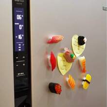 Süße Sushi Kühlschrankmagnet Japanisches Essen Magnete für Kühlschrank Whiteboard, Fake Sushi Lebensmittel Spielzeug für Puppenhaus Kuchen Küchendekoration Geschenke