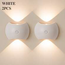 LED Intelligente Sensor Nachtbeleuchtung - Innen Bewegungssensor Wandleuchte, Kabellose LED Wandleuchte, Wandleuchte, Batteriebetrieben, Klebend, Drehbar, Tragbar, Einfache Installation, Einstellbare Farbtemperatur und Helligkeit, Geeignet für Flur, Bad, Schlafzimmer, Küche, Schrank, Treppe, Eingang, Nachttisch, Tisch, Kleiderschrank, Wohndekoration, Wohnzimmerdekoration, Bewegungssensorlicht, Nachttischlampe, LED-Licht, Kabellose Beleuchtung - Verschiedenfarbig - Übersicht 26