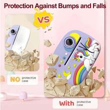 Süße kleine Pony-Formen Sofortbildkamera, 1080P HD Linse Kamera mit Sofortbilddruck, inklusive 5 Rollen Druckpapier und 32GB Speicherkarte, wiederaufladbarer Akku, ideales Geschenk für 3-14 Jahre alte Jungen und Mädchen - Verschiedenfarbig - Übersicht 8