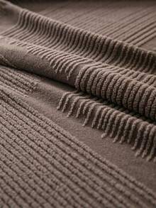 1pc Jacquard Solid Color Stretch Full Coverage Sofa Cover, Minimalist Style Pet-Friendly Anti-Slip Anti-Dirty Anti-Scratch, Suitable For All Seasons, Machine Washable, Holiday & Home Decor Sofa Protector - Brown - View 11