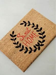 40x60 厘米天然椰棕门垫，采用耐用的 100% PVC 背衬 - 防滑、防尘刷表面 - 18-22 毫米厚耐用垫子，适合室内和室外使用，土耳其制造 - 紅色 - 查看 2