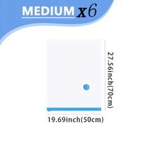 Transparent Vacuum Compression Storage Bags, Modern Home Use Vacuum Compressed Organizer Bags, Multi-Combination, For Clothes, Blanket, Shirt, Travel Accessories, Lightweight Travel Dust Proof Bags, Ideal For Travel And Home Storage, Space-Saving Bags