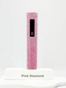 1 szt. ręczna lampa UV LED do paznokci z akumulatorem USB, lampa do manicure z kryształkami i wyświetlaczem LED, łatwa kontrola czasu świecenia, przenośna mini lampa do utwardzania żelu do paznokci, lampa do zdobienia paznokci z sześciokątnymi diamentami, mocne koraliki LED, 8-krotna soczewka powiększająca do szybkiego utwardzania żelu, wydajny manicure