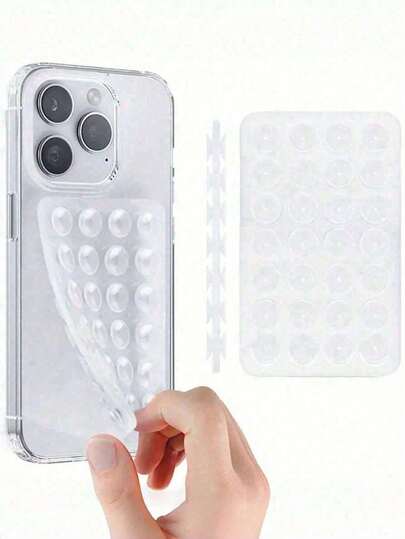 1ชิ้น ที่จับโทรศัพท์แบบเหนียวซิลิโคน, ที่ตั้งเคสโทรศัพท์แบบดูด, ที่จับโทรศัพท์แบบเหนียวแบบแฮนด์ฟรี, สำหรับการเซลฟี่และการบันทึกวิดีโอ, ที่วางนิ้วโทรศัพท์ (เหมาะสำหรับเคสโทรศัพท์แบบเรียบเท่านั้น ไม่เหมาะสำหรับเคสโทรศัพท์ซิลิโคน เหมาะสำหรับพื้นผิวเรียบและสะอาดเท่านั้น)