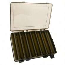 Transparent Double-Sided Double-Opening Fishing Wooden Shrimp Box Lu Yabo Climbing Iron Plate Lock Fishs Tackle Boxs Fish Tools Box - Default - View 2