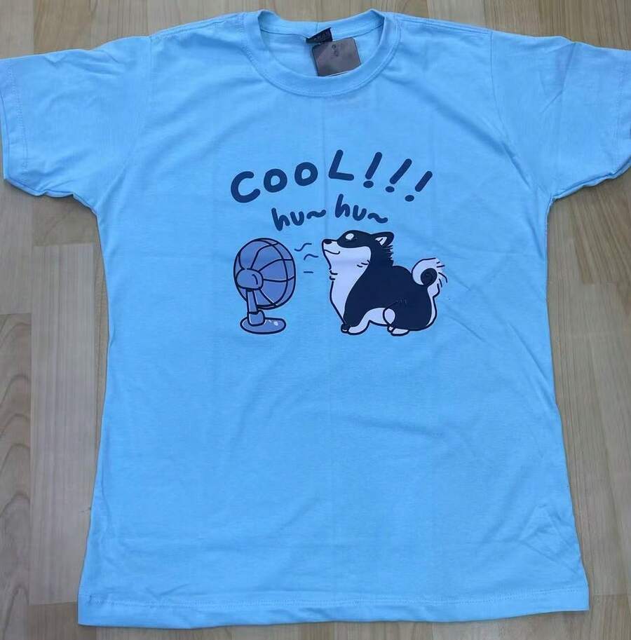 Fashion Short Sleeve T-Shirt - Celeste - Ver 1