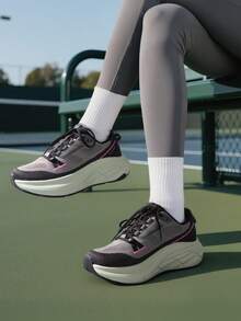 Women's Walking Shoes Cushion Running Tennis Non-Slip Comfortable Workout Gym Athletic Breathable Fashion Sneakers ActiveLite - 黑色 - 查看 3