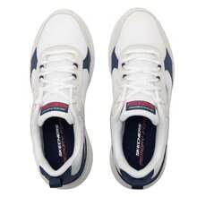 Skechers FLECTION 3.0 男士系带休闲运动鞋，减震跑步鞋，适合慢跑、旅行、日常休闲户外穿着 - 乳白色 - 查看 8