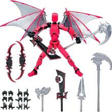 1 件 3D 打印 T13 多关节可动泰坦人偶 - 游戏玩家的完美桌面装饰，理想的圣诞节和万圣节礼物 - 彩色 - 查看 10