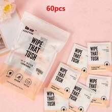 5/10/20/60片装便携式单片湿巾，独立包装，男女通用抗菌湿巾，厕纸湿巾，小巧便携，旅行湿巾 - 彩色 - 查看 8