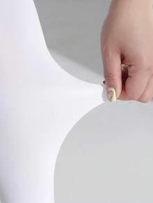 3 Pairs Women's Opaque Solid Color High Elasticity Leggings, Plus Size