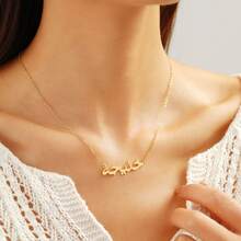 Customized Arabic Name Necklace - Farci Name Necklace, Customized 18K Gold Muslim Islamic Arabic Calligraphy Pendant, Personalized Silver Arabic/ Gift Jewelry - Multicolor 2 - View 6