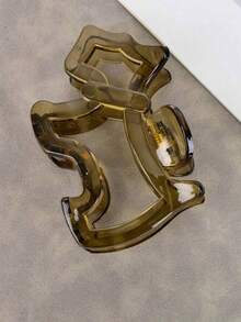 1pc Plastic Dog Paw Grip Hair Clip For Ladies - Simple And Fashionable Side Hair Accessory Fall Winter Claw Clip Hair Accessories For Women For Vacation Outfits Woman Elegant Hair Clutch