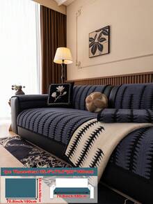 1 Stück einfache & modische weiche Samt Sofakissenbezug, eleganter luxuriöser europäischer Stil Sofa Sitzschutz, rutschfest, staubdicht, kratzfest, geeignet für Wohnzimmer, Schlafzimmer, Büro, Club, Party, 1-4 Sitzer Sofa, L-förmiges Sofa, Herbst/Winter