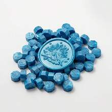 200 颗/包八角形封蜡珠，用于印章、手工制作卡片信封装饰、婚礼请柬、礼品包装、信封封口、派对请柬、剪贴簿、火漆封蜡珠 DIY - 多色 - 查看 17