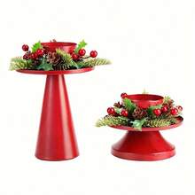 Đế nến bằng gang cổ điển, bề mặt tráng men, chân nến trang trí để bàn, không cần điện, thích hợp cho Giáng sinh và ngày lễ tình nhân Đồ trang trí Giáng sinh Trang trí phòng mùa đông Đồ trang trí Giáng sinh Quà tặng Giáng sinh Trang trí Giáng sinh - Nhiều màu - Xem 8