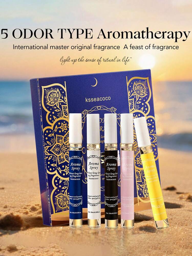 5PCS/1PC-10ml High-End Luxury Room Spray, Long-Lasting Air Freshener, A Must-Have For Vacations, A Home Fragrance Suitable For Both Men And Women. It Is An Indoor And Outdoor Air Freshener That Can Enhance A Happy State. A Lasting, Natural And Fresh Fragrance And Charm Are Indispensable. - Multicolor - View 2