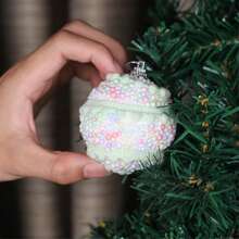 16pcs Premium Holiday Decorative Balls, 2.36 Inch Handcrafted Ornament Balls, Upgraded Craftsmanship, Macaron Colors Suitable For Christmas, Wedding, Party, Home Decor, Christmas Tree Decor, Provides Lovely Holiday Ambiance, High-End Holiday Gift For Family And Friends Christmas Decorations Room Decor Winter