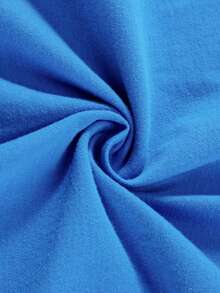 Men's Children's Black T-Shirt With Camouflage Dog Small Print On The Front Chest, And Local Boy Letter Camouflage Dog Moon Pattern Print On The Back. A Casual Boys' Short-Sleeved Shirt Suitable For Daily School Wear, Boys' T-Shirt. - 藍色 - 查看 2