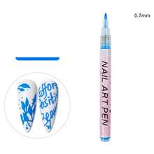 1 支装白色美甲绘图笔涂鸦防水绘画描线记号笔指甲修甲装饰工具 - 彩色 - 查看 15