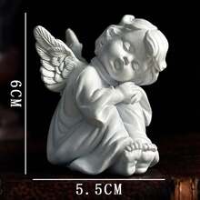 1pc Resin Roman Column Decor, Minimalist Vintage White Resin Carved Crafts, Living Room TV Cabinet/Entryway Table Decoration, Creative Candle Holder Base, Home Photo Backdrop, 3 Sizes Available