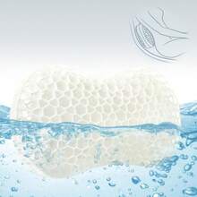 Bath Jello Gel Bath Pillows Lumbar Pillow For Bathtub Back Support Pillow Gel Pillow With NonSlip Suction Cups For Lumbar Back Rest Support Fits Curved Or Straight Back Tubs White - 白色 - 查看 1