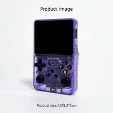 R36S Retro Handheld Game Console, Linux System, 3.5" IPS Screen, 18000+ Games Capacity, Portable Pocket Video Player - Black - View 9