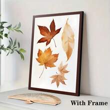 1PC Fall Autumn Maple Leaf Bird Pumpkin Chrysanthemum Posters Prints Canvas Painting Nordic Wall Art Pictures For Living Room Frameless Home Decor