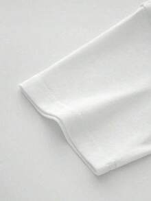 Mujer camiseta casual estampado Viva México corazón bandera tejido suave holgada cuello redondo manga corta primavera verano uso diario - Blanco - Ver 4