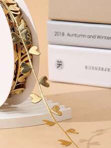 1pcValentine's Day Colorful Bilateral Heart Yarn Ribbon Diy Bow Hair Accessories Flowers Gift Decorative Packaging Materials