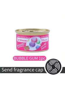 Bubble Gum Scented Air Freshener Can: Organic Essential Oil Deodorizer, Suitable For Car And Home (Long-Lasting & Powerful)
