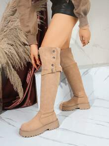 Bottes hautes  sexy et polyvalentes jusqu'aux cuisses pour femmes, modèle 2025 automne/hiver. Fines, semelle antidérapante, tige haute confortable pour l'équitation