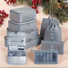 9 buc genți de depozitare pentru călătorie, cuburi organizatoare cu geantă cosmetică, cuburi de ambalare prin compresie, organizator de bagaje pentru haine, pantofi, rochii, cadouri, studenți