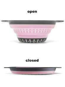 1 pieza Colador y escurridor plegable, Colador de silicona y escurridores de alimentos, Para verduras y frutas, Artículos esenciales de cocina, Artículos de cocina para una eficiencia máxima de la cocina con estilos acogedores de otoño e invierno