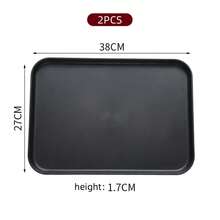 Plateau noir très attrayant, assiette de maison d'hôtel, rangement de cuisine de luxe léger, assiette à thé, assiette de barbecue, cantine, plateau de service d'hôtel, assiette à collation, plateau de décoration pour fête, mariage et vacances