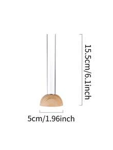 1 Pc Plastic Vase Hydroponic Decoration Piece - Rose And Lily Flower Arrangement - Office And Living Room Decoration Piece