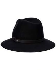 Bruno Magli Leather-Trim Wool Felt Fedora - 黑色 - 查看 3