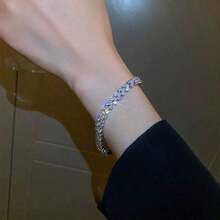 Full Diamond Bracelet For Women  Crystal New Style Bracelet Ring With Diamond Fashion Jewelry Full Diamond Bracelet