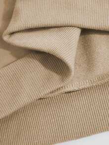 1 pièce Sweat-shirt-shirt homme, sweat-shirt à capuche en coton léger avec motif imprimé rose, style de base polyvalent pour le casual, les trajets, le retour à l'école, couple assorti unisexe - Nude - Voir 5